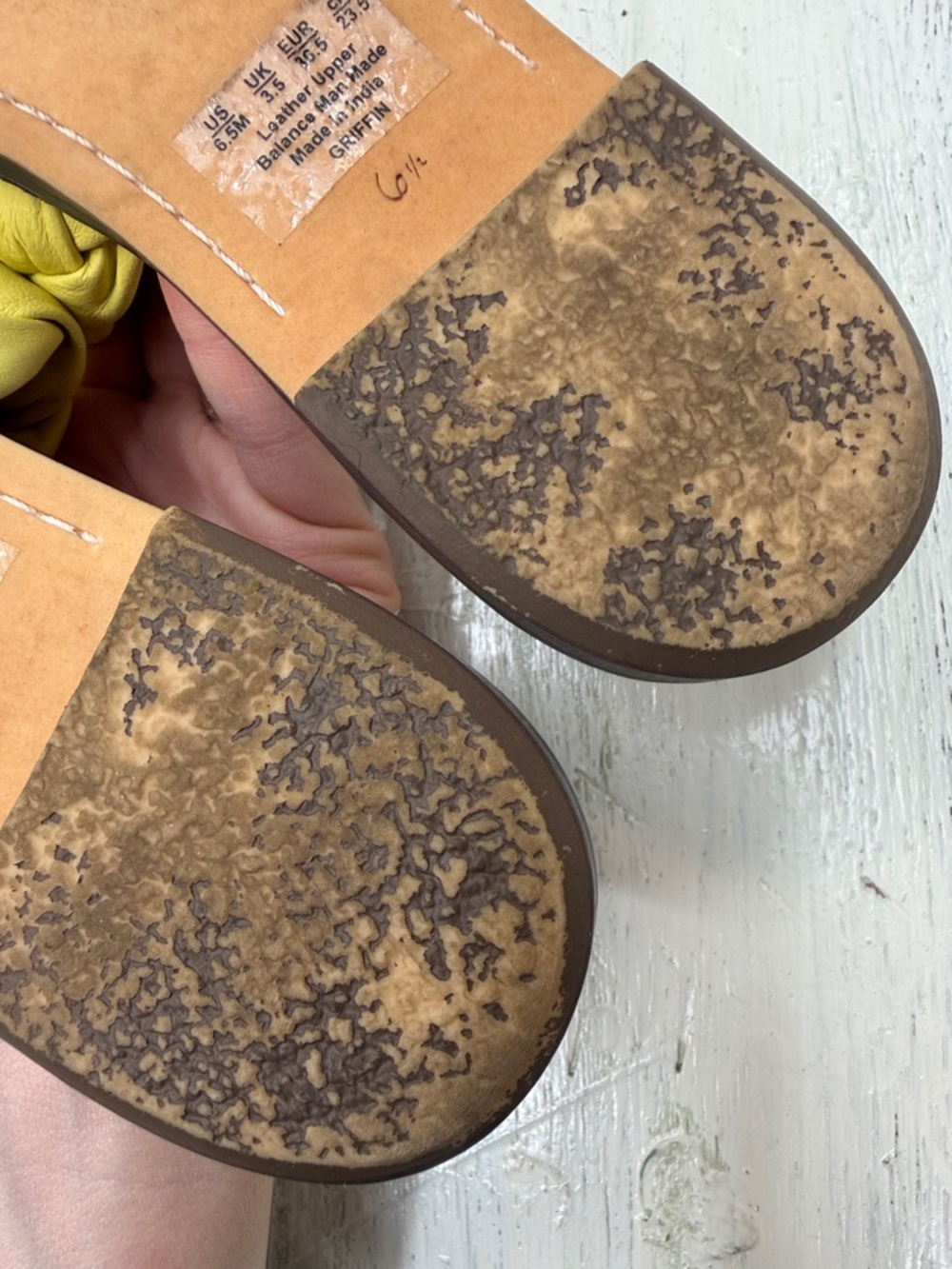 Sam Edelman Griffin Braided Woven Slide Sandals in Butter Yellow Sz 6.5 - Picture 10 of 11